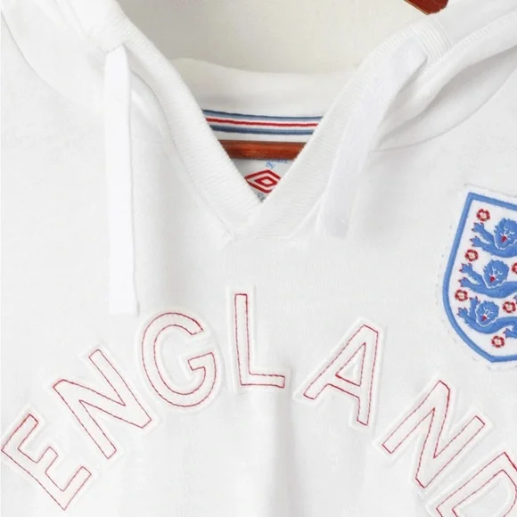 England National Football Team White Hoodie - Picture 3 of 10